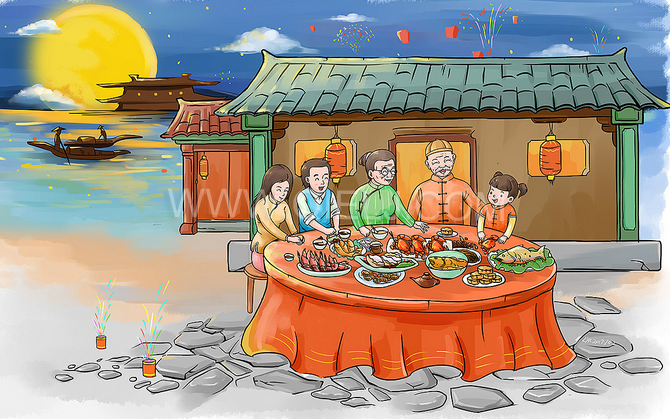 賞中秋圓月享美好時光，企鵝糧油機械祝您中秋團圓快樂(圖2)